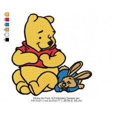 Winnie the Pooh 14 Embroidery Designs